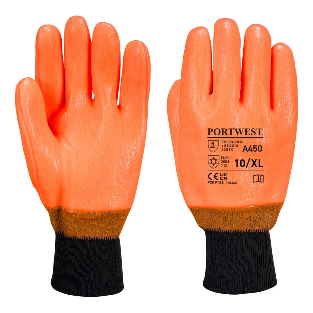 Portwest A450 Weatherproof Hi - Vis Glove