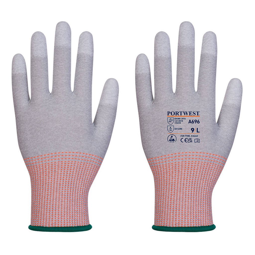 Portwest A696 LR13 ESD PU Fingertip Cut Glove (Pk12)