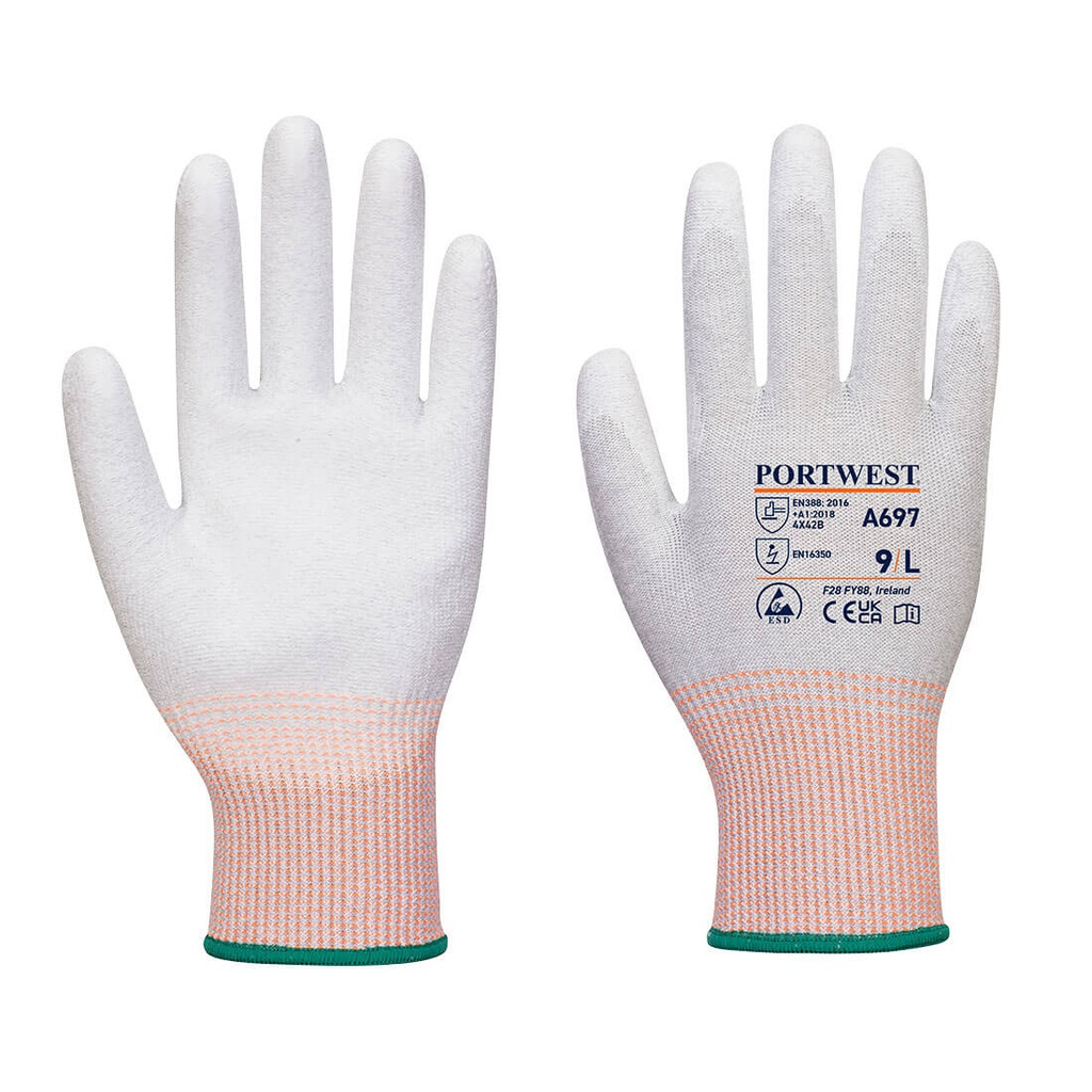 Portwest A697 LR13 ESD PU Palm Glove (Pk12)