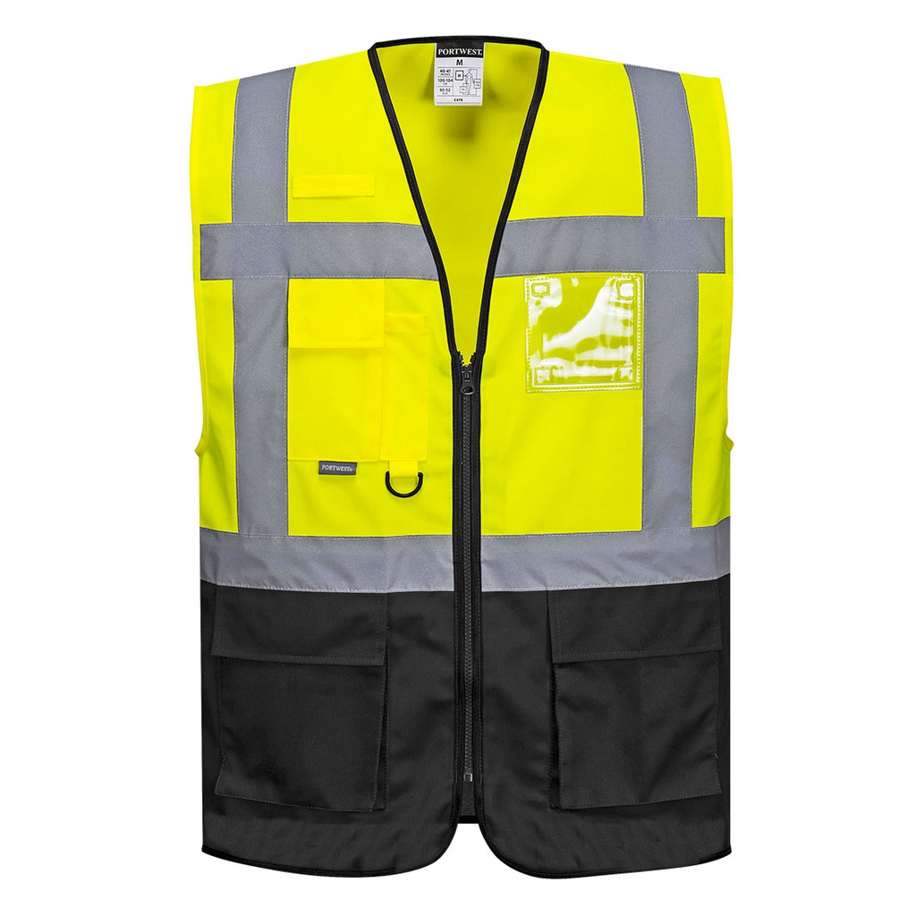 Portwest C476 Warsaw Hi-Vis Contrast Executive Vest 