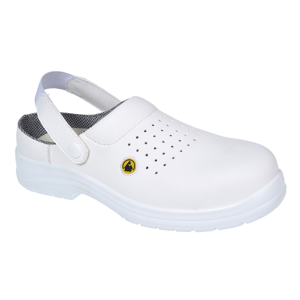 Portwest FC03 Portwest Compositelite ESD Perforated Safety Clog SB AE
