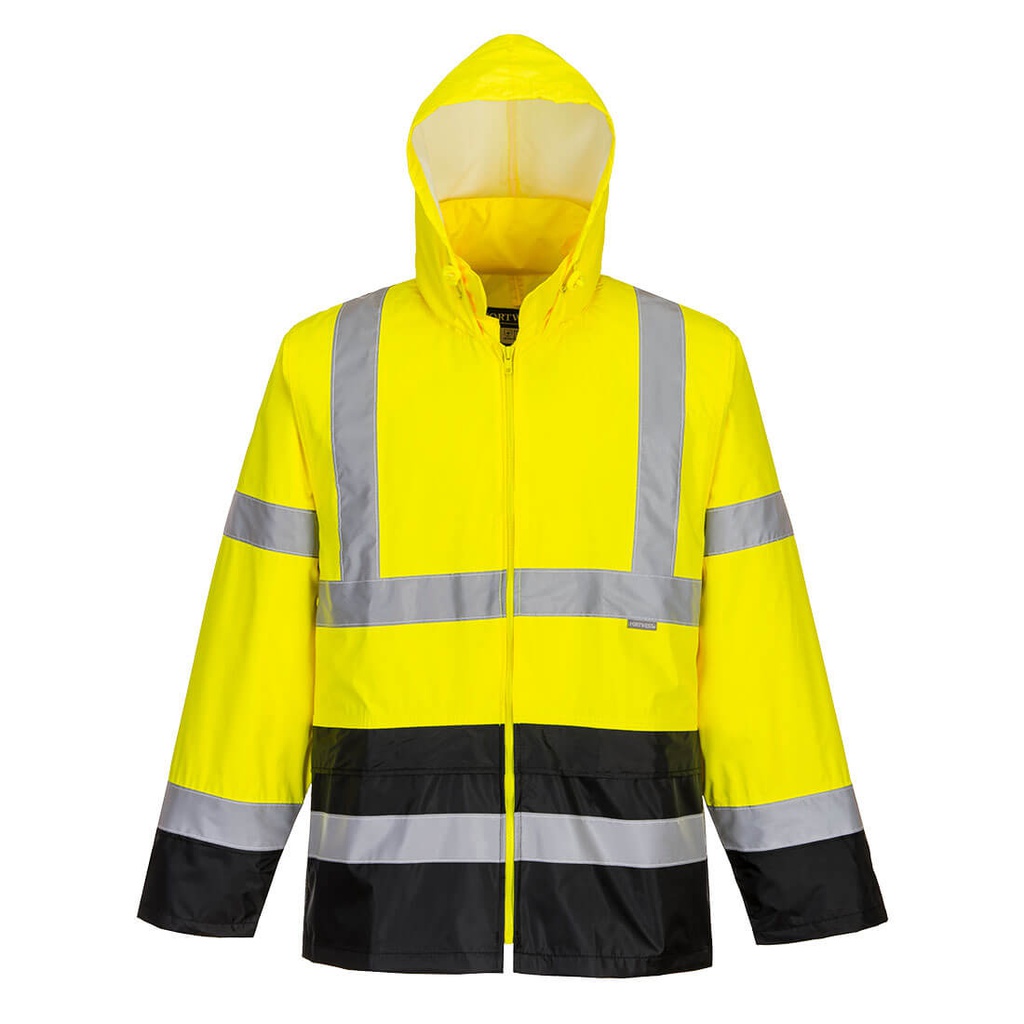 Portwest H443 Hi-Vis Contrast Classic Rain Jacket 