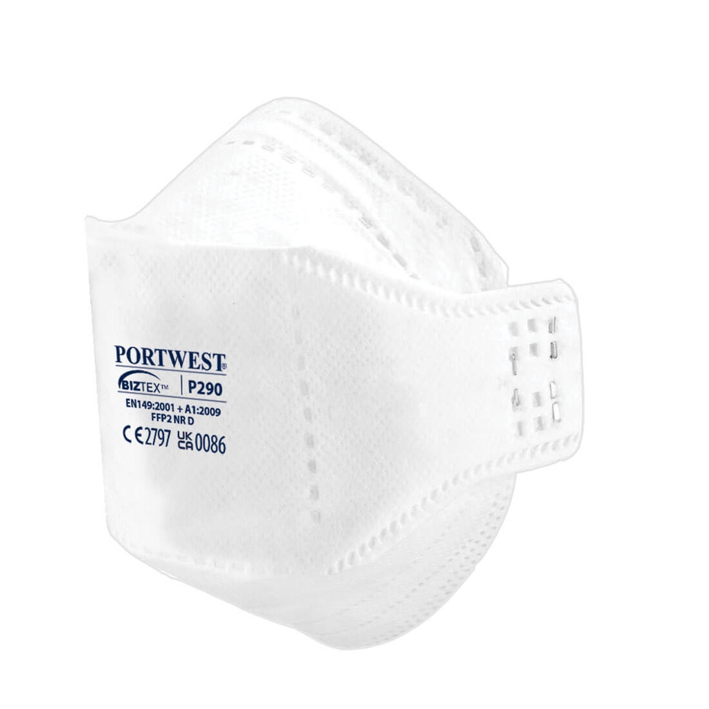 Portwest P290 EAGLE FFP2 Dolomite Fold Flat Respirator (Pk20)