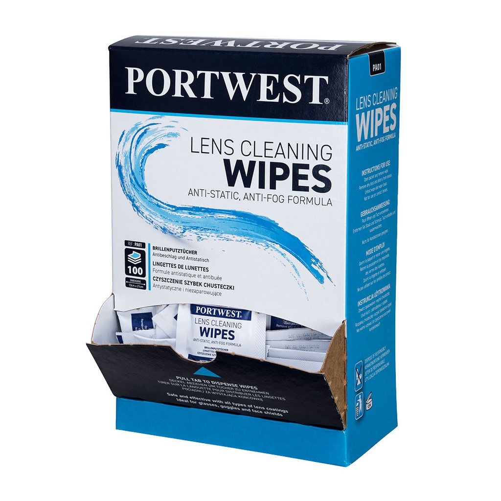 Portwest PA01 Lens Cleaning Wipes