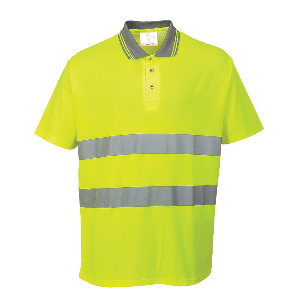 Portwest S171 Hi-Vis Cotton Comfort Polo Shirt S/S 