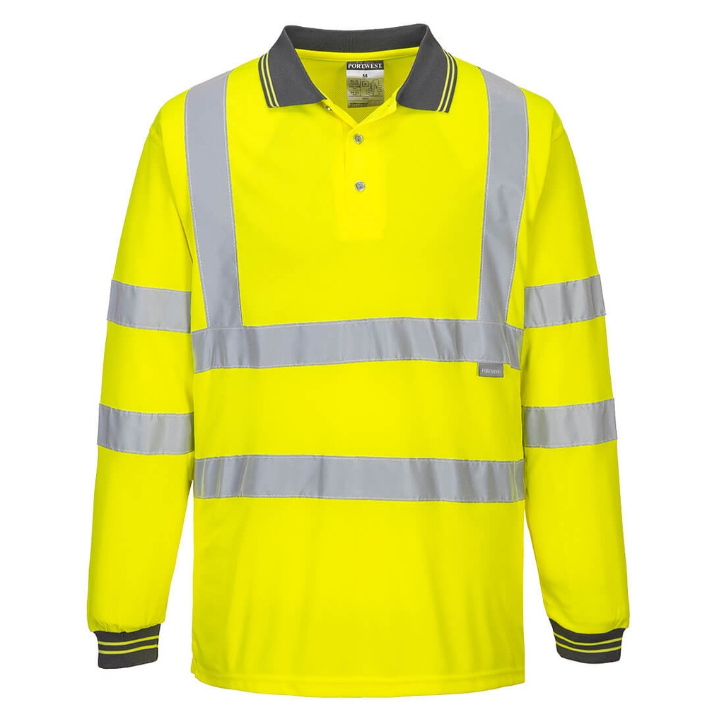 Portwest S277 Hi-Vis Polo Shirt L/S 