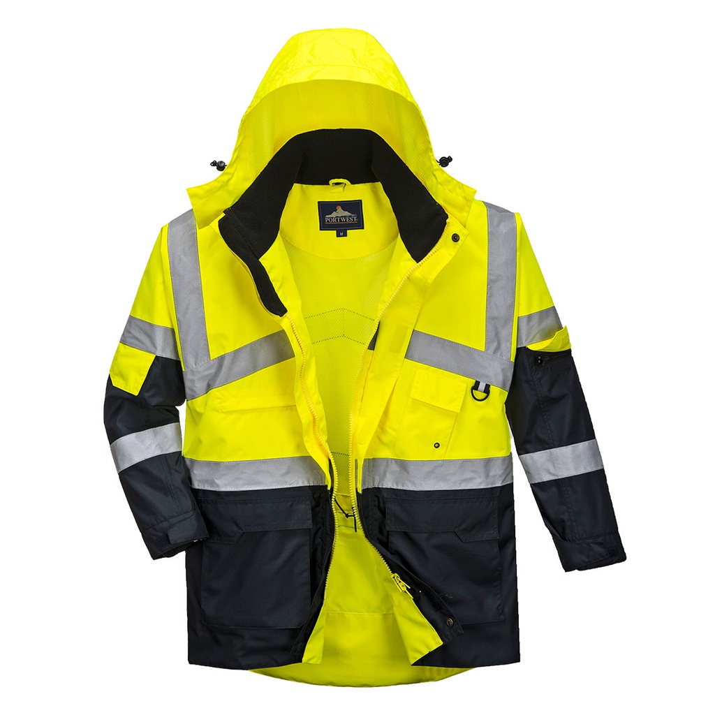 Portwest S760 Hi-Vis Breathable Contrast Rain Jacket