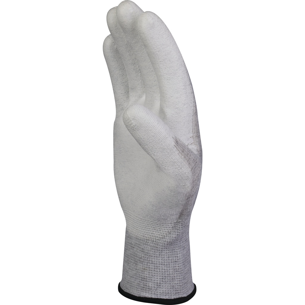 VE702PESD ANTISTATIC CARBON/POLYESTER KNITTED GLOVE - PU-COATING PALM 
