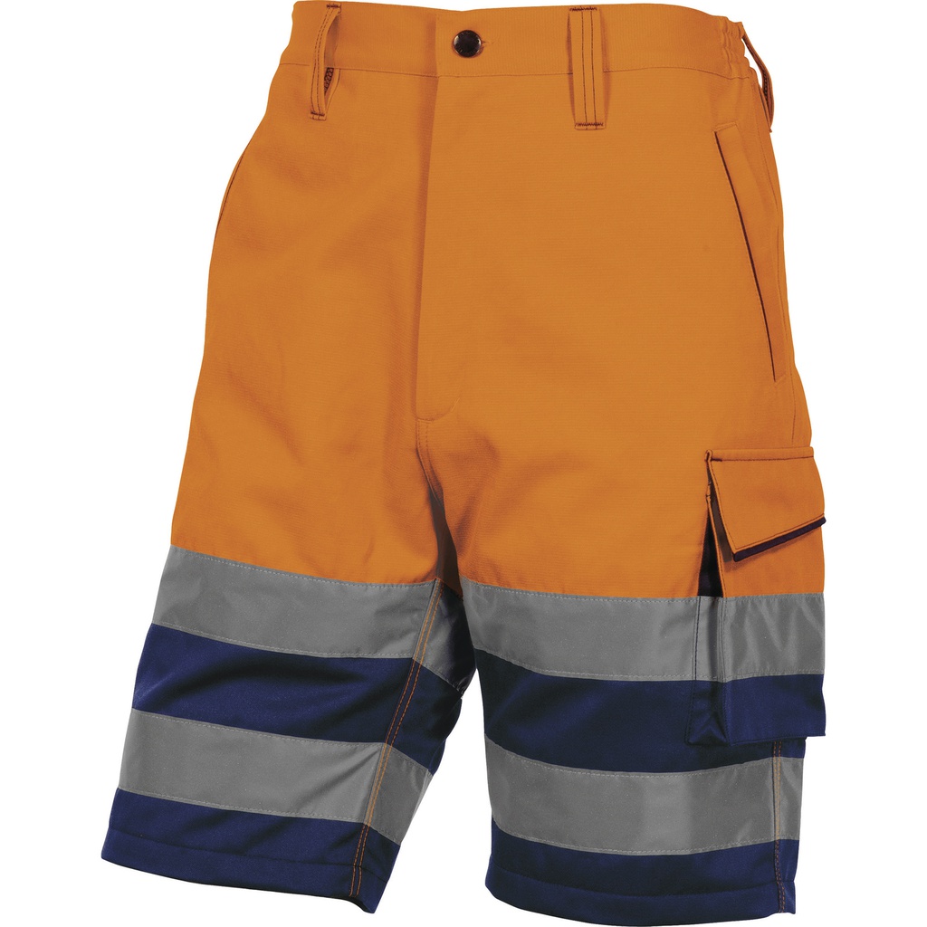 PHBER HIGH VISIBILITY WORKING BERMUDA IN COTTON / POLYESTER 