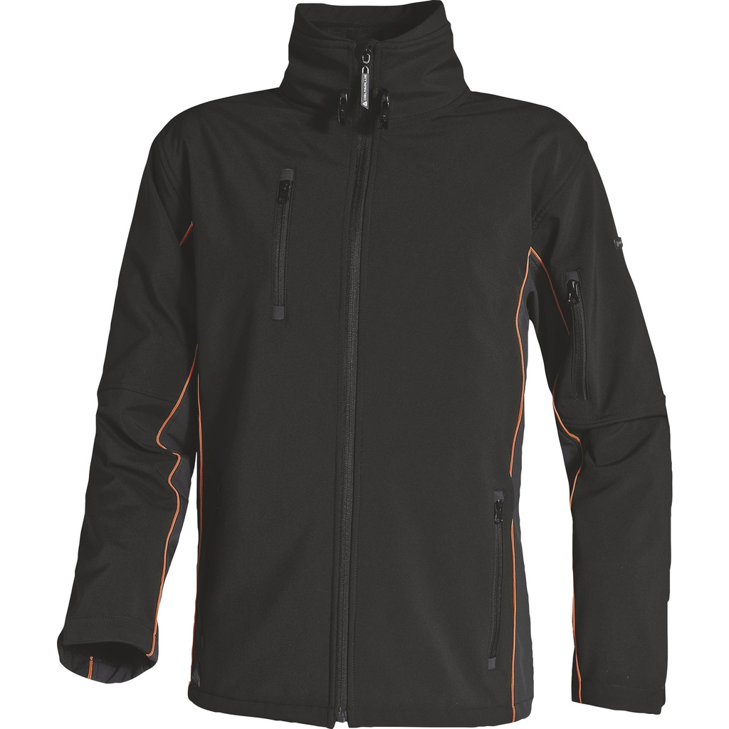 HORTEN POLYESTER / ELASTHANE "SOFTSHELL" JACKET WITH 3 LAMINATED LAYERS 
