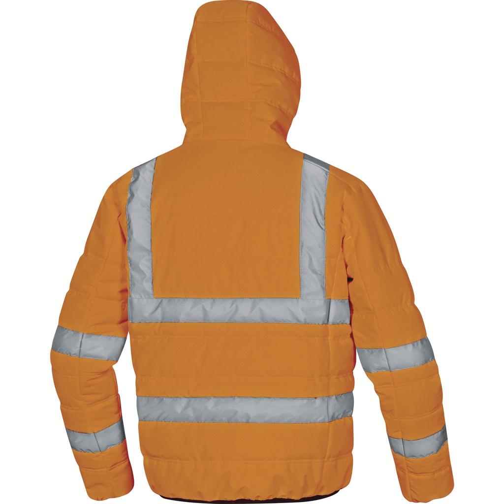 DOONHV QUILTED POLYESTER RIPSTOP 2 LAMINATED LAYERS HIGH VISIBILITY DOWN JACKET 
