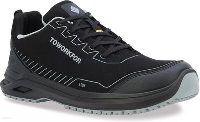 TOWORKFOR X-103 Black/Grey, lace low, ESD, S3