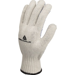 TP169 POLYCOTTON KNITTED GLOVE - PVC DOTS 