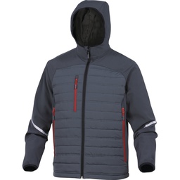 MOTION QUILTED SOFTSHELL AND POLYESTER BI-MATERIAL BLOUSON 