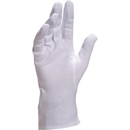 COB40 WHITE COTTON GLOVE / HEM 