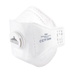 [P391WHR] Portwest P391 EAGLE FFP3 Valved Dolomite Fold Flat Respirator (Pk10)
