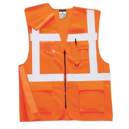 Portwest RT26 Hi-Vis Zip Executive Vest 