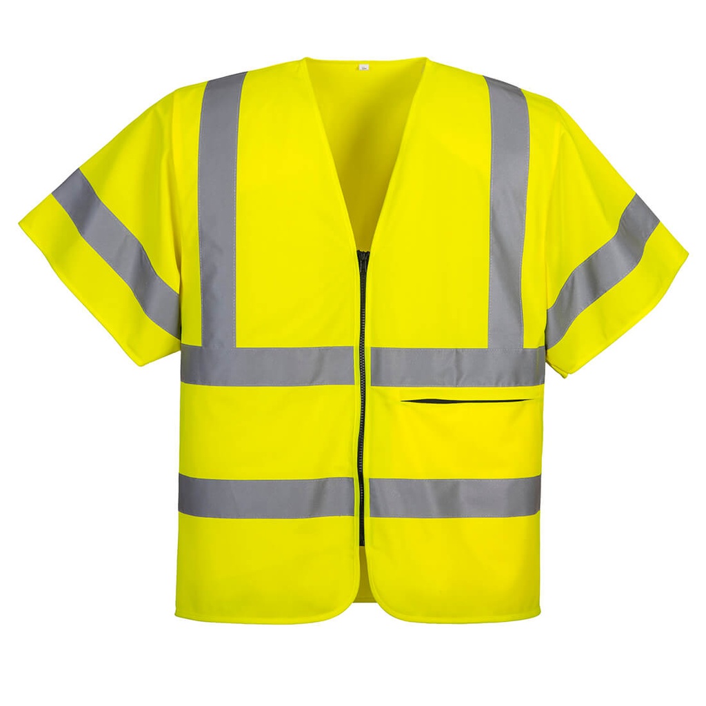 Portwest C372 Hi-Vis Band and Brace Zip Vest S/S 