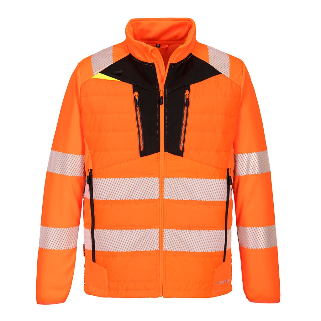 Portwest DX473 DX4 Hi-Vis Hybrid Baffle Jacket