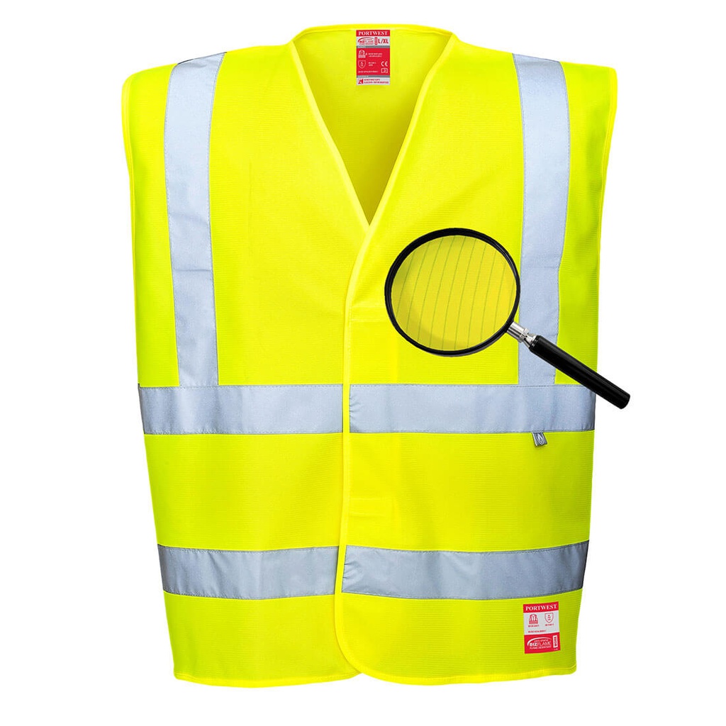 Portwest FR71 Hi-Vis Anti Static Vest - Flame Resistant