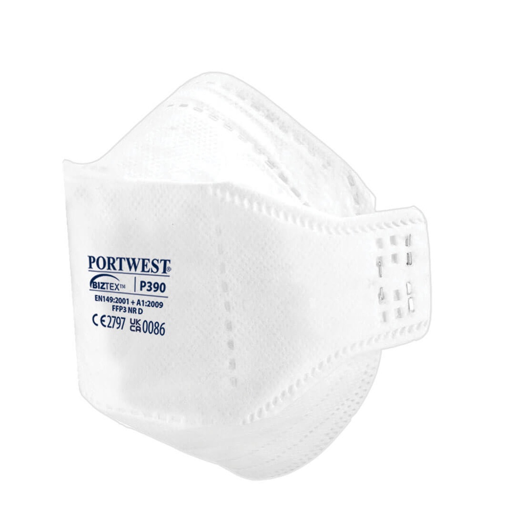 Portwest P390 EAGLE FFP3 Dolomite Fold Flat Respirator (Pk20)