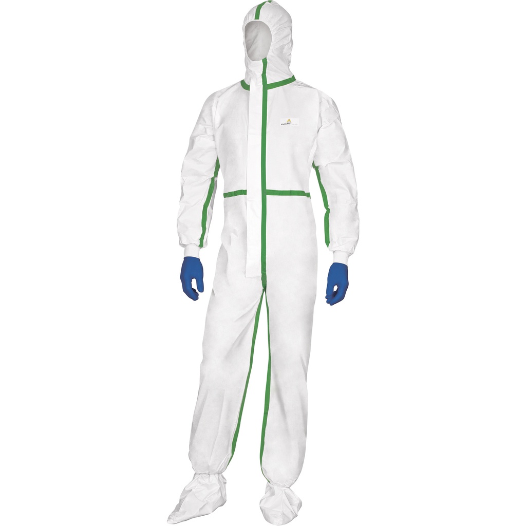 DT119 DELTATEK 5000 DISPOSABLE OVERALLS WITH HOOD - 4B TYPE - TAPED SEAMS 