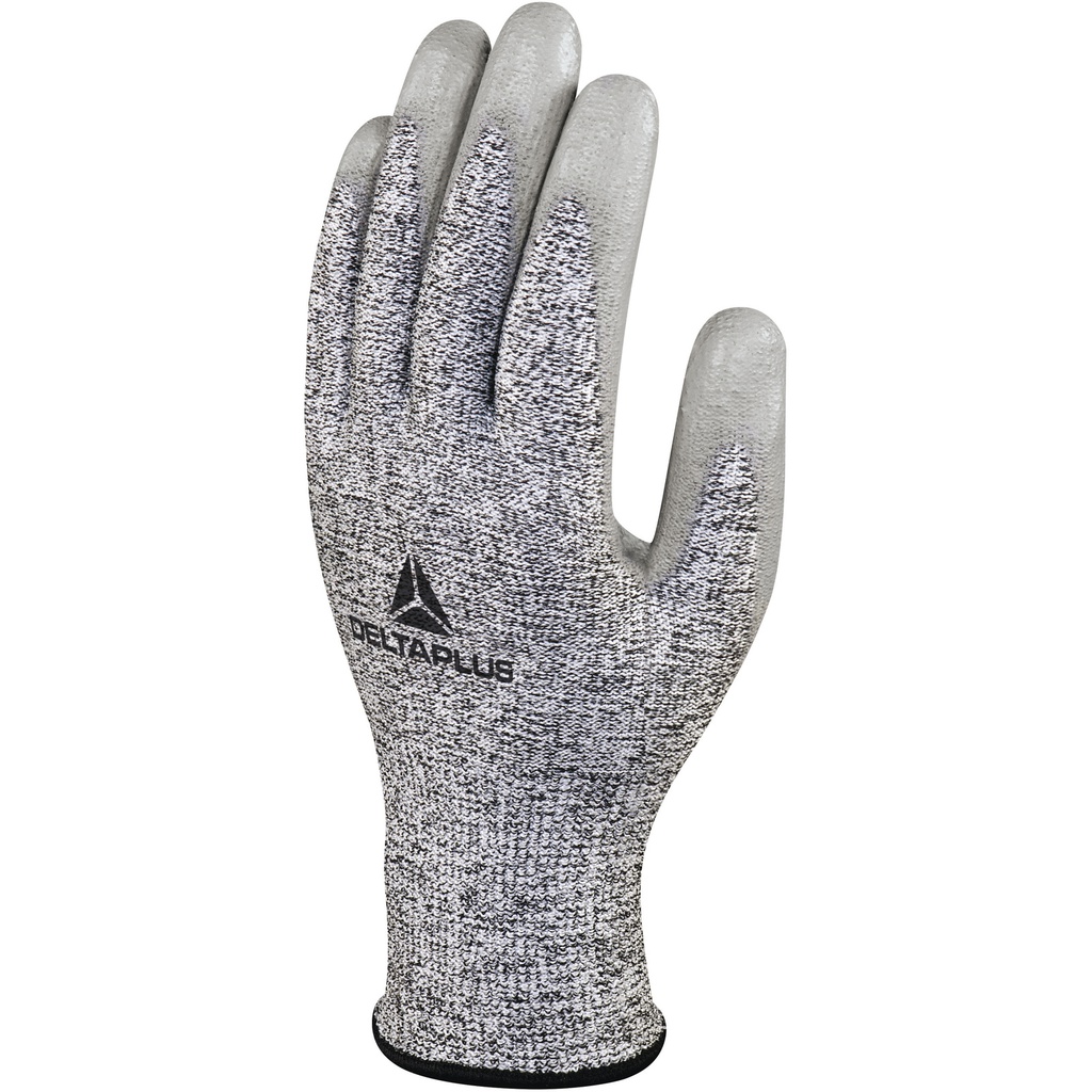 VENICUTD08 (VENICUT58) KNITTED ECONOCUT GLOVE - PU COATING PALM - GAUGE 13 - x3 PAIRS 