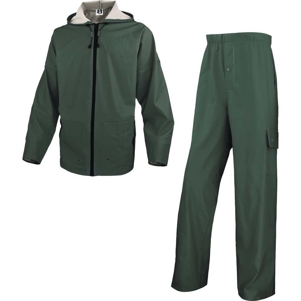 850 MIXED POLYURETHANE-COATED POLYESTER SUPPORT RAIN SUIT 