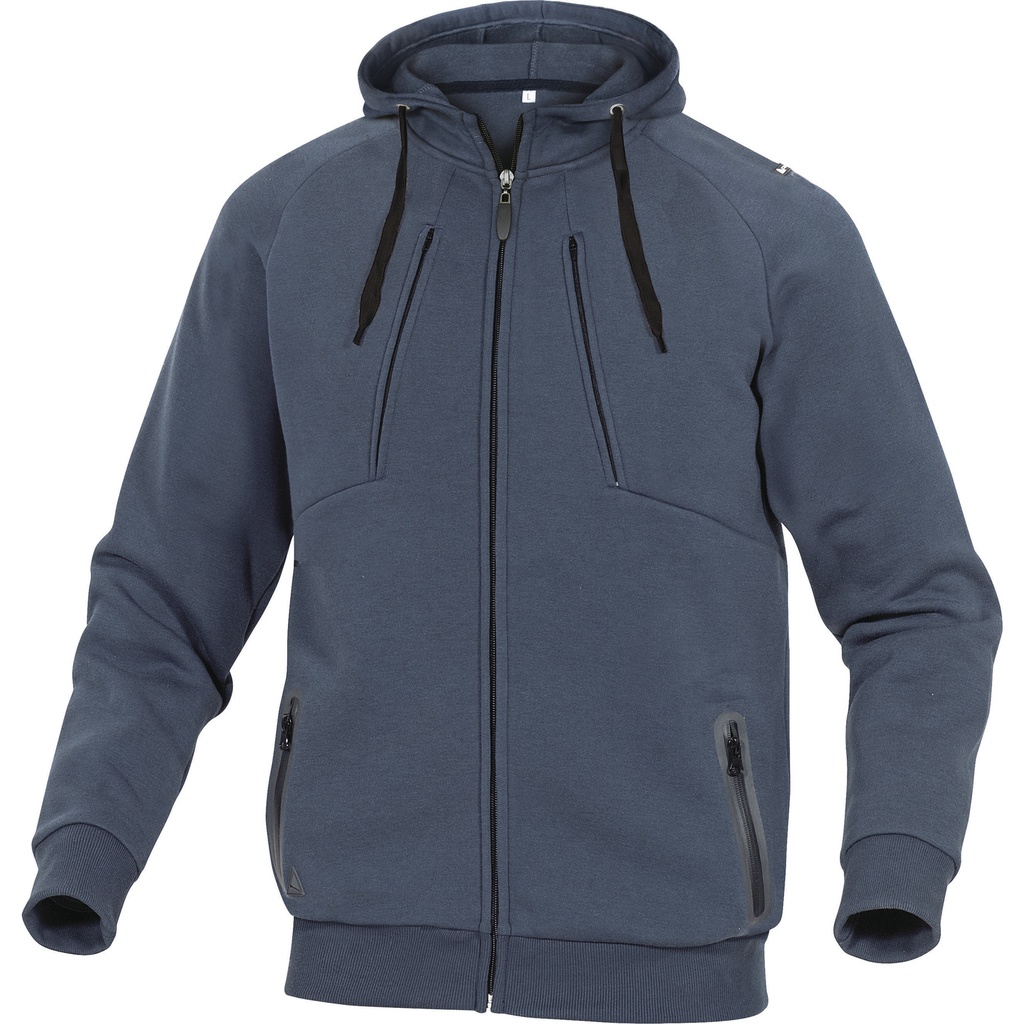 ANZIO POLYESTER FLEECE/COTTON SWEAT JACKET 