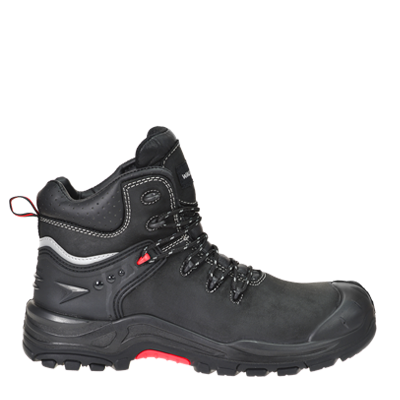 Walkmate Zagreb Black/Red, lace up high, airplus, S3 SRC