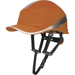 DIAMOND V UP ABS SAFETY HELMET "BASEBALL CAP" SHAPE + CHIN ATTACHMENT - ROTOR ADJUSTMENT 