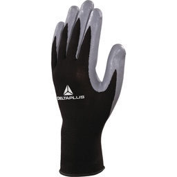 VE712GR POLYESTER KNITTED GLOVE / NITRILE PALM 
