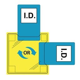 [ID20CLR] Portwest ID20 Dual ID Holder - Sew-On